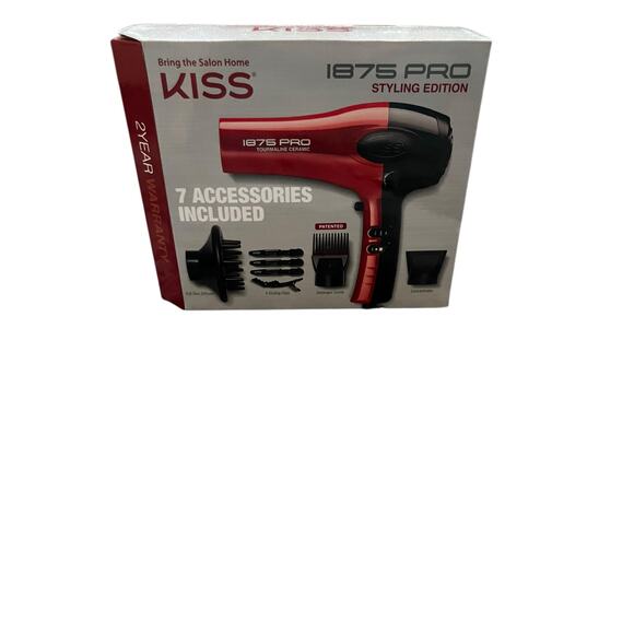 KISS 1875 Pro Hair Dryer Styling Edition with Tourmaline Ceramic Technology - Picture 4 of 7